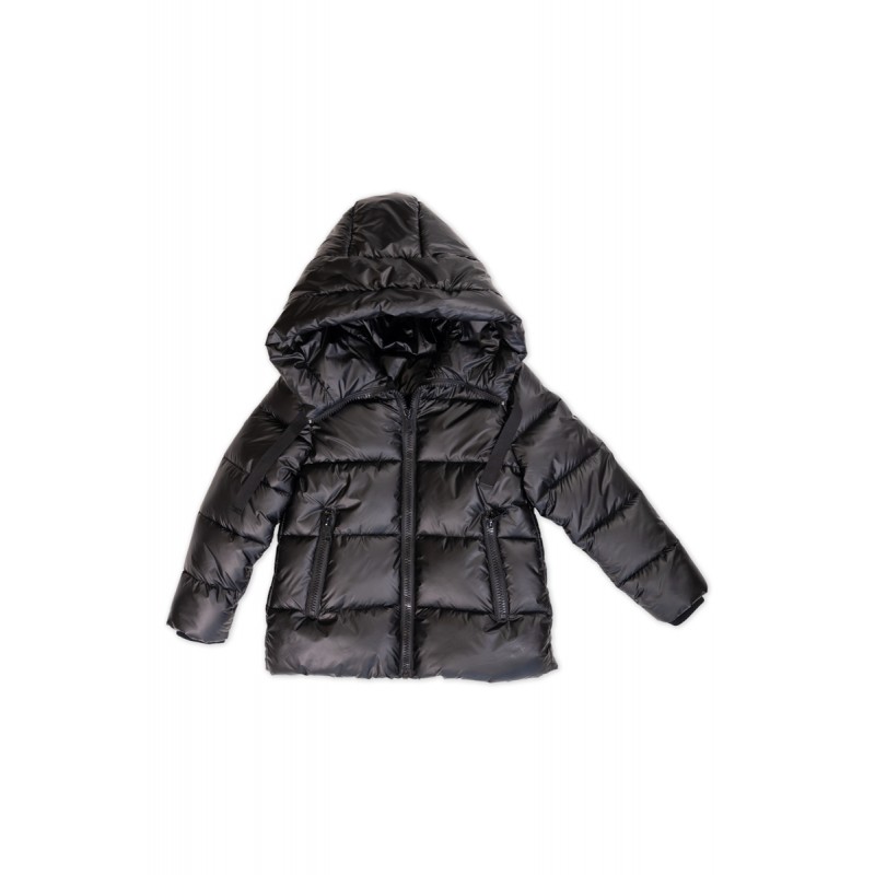 Warm jacket in black colour 8-16