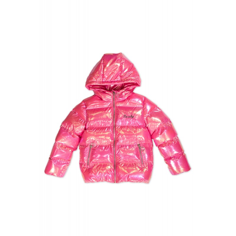 Warm jacket in fuchsia colour 8-16