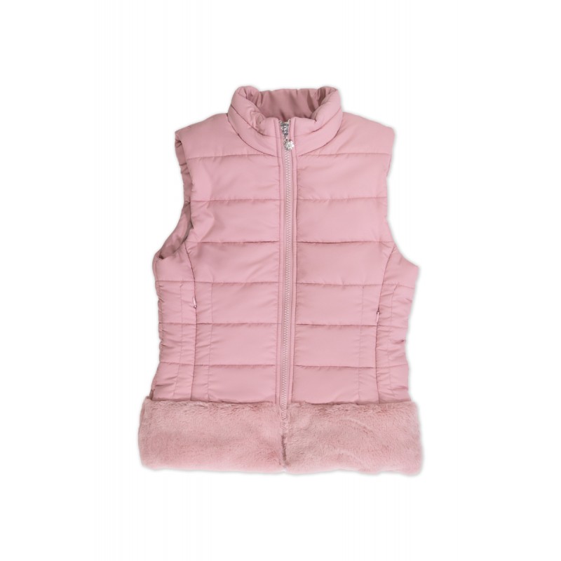 Warm vest in pink colour 8-16