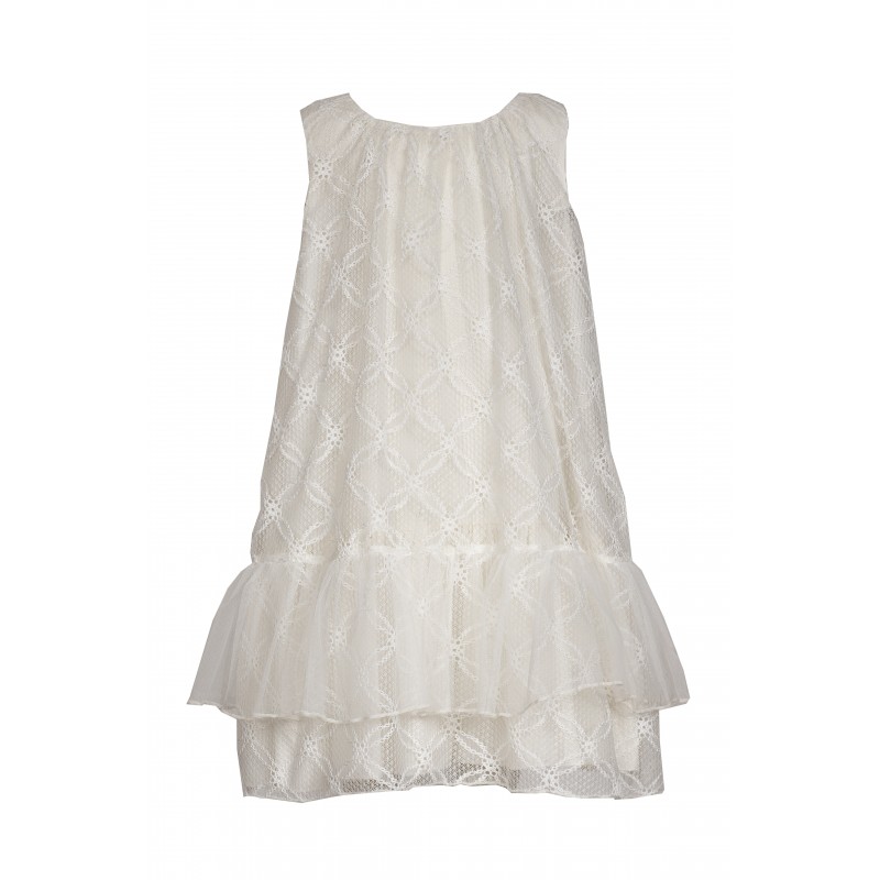 Φόρεμα δαντέλα σε σπασμένο λευκό, 8-16