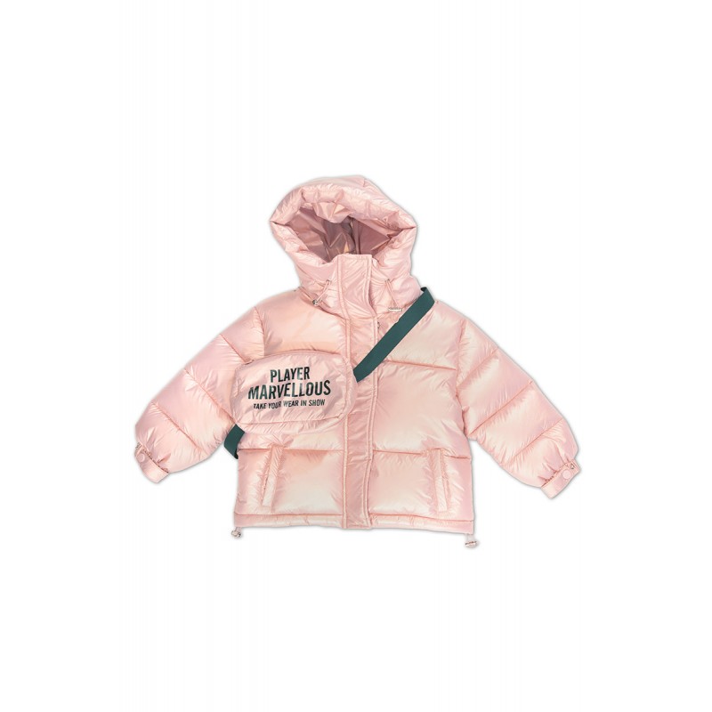 winter jacket in metallic rose 1-6