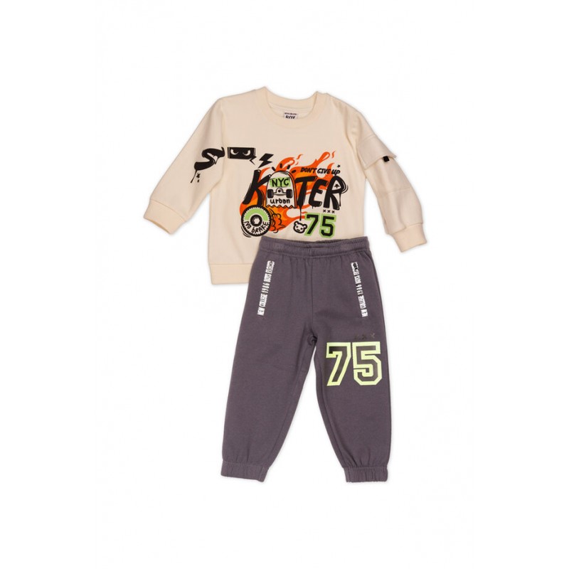 Σετ φούτερ SKATER 75 ECRU, 1-6