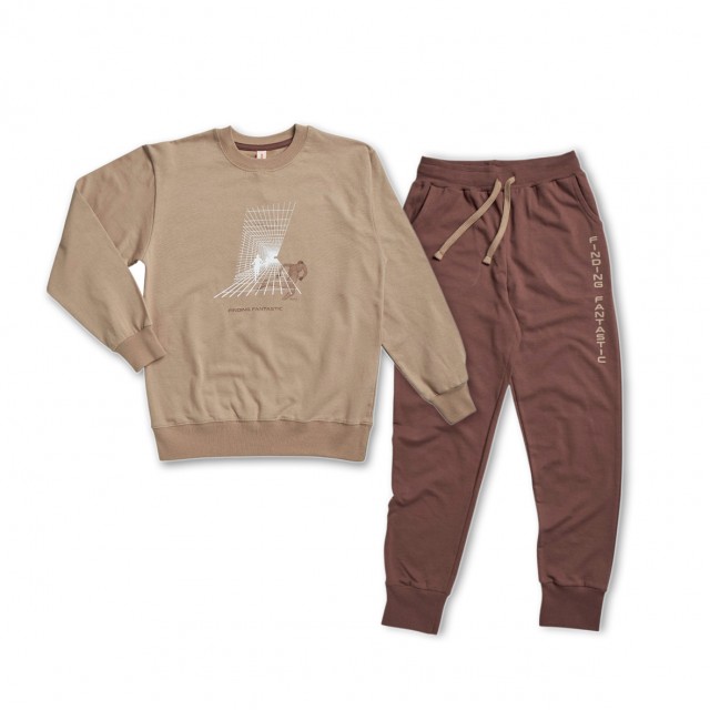 Σετ εποχικό φούτερ SAND BEIGE, 6-16