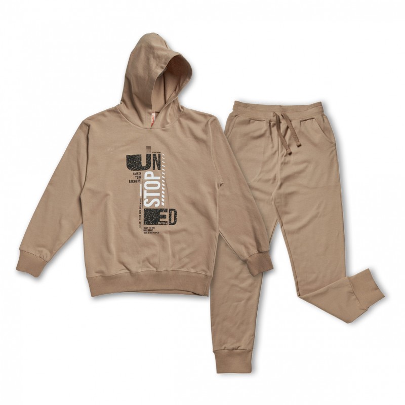Σετ εποχικό φούτερ SAND BEIGE, 6-16