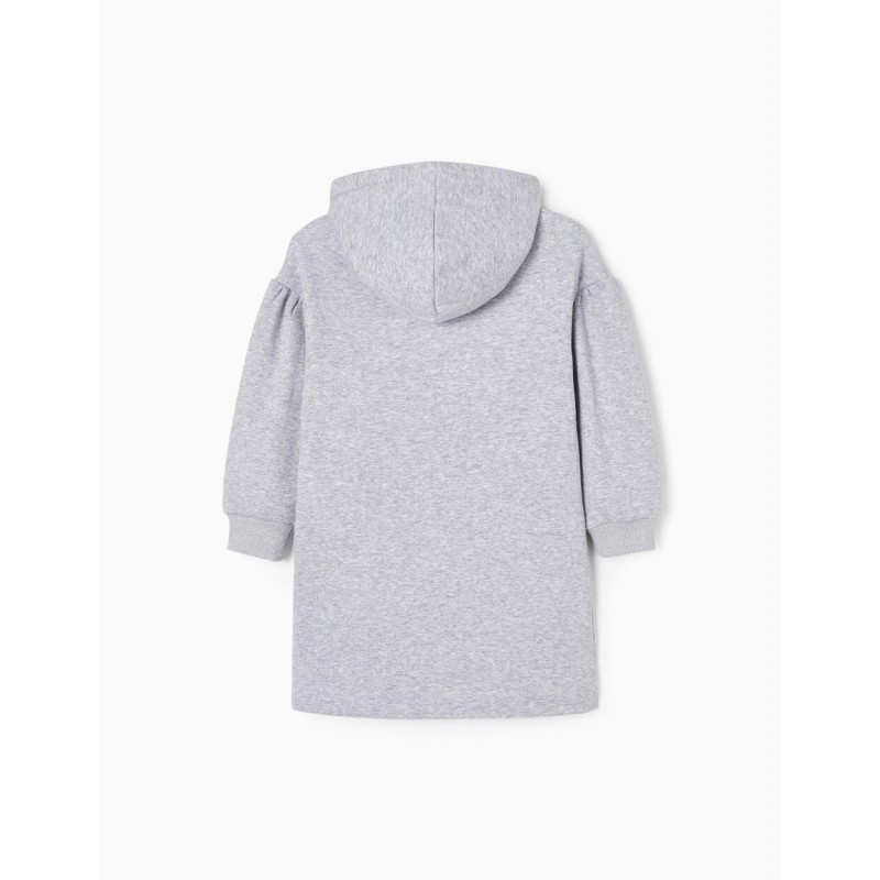   SWEAT DRESS WITH THERMAL EFFECT FOR GIRLS 'FOXY', GREY