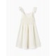 Φόρεμα λευκό από πλεκτό βαμβακερό  3-13