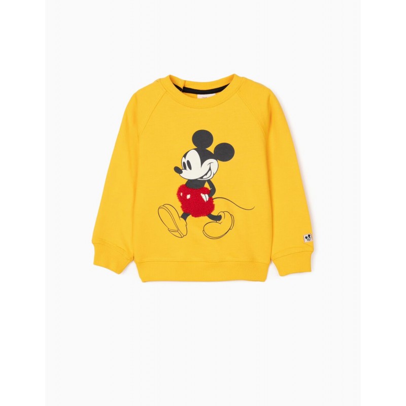 Yellow Mickey Mouse sweatshirt