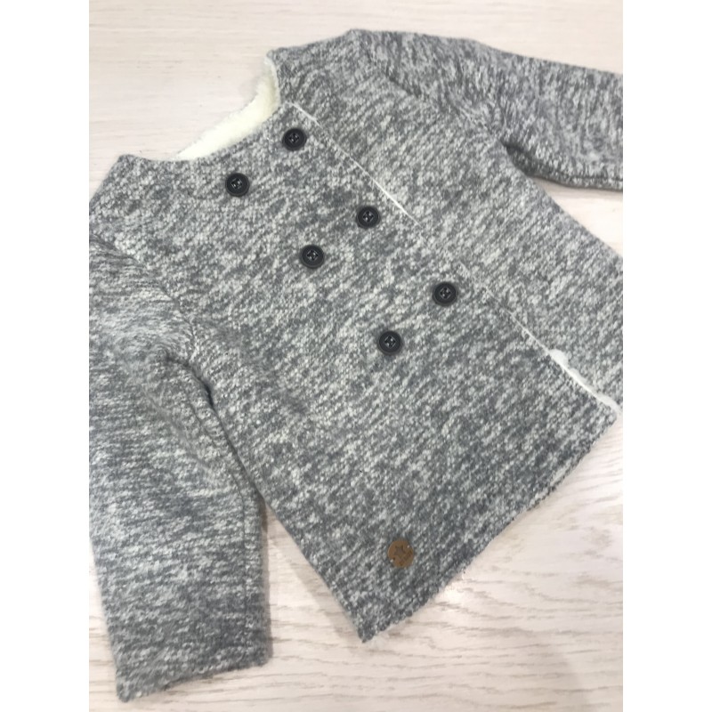 Cardigan / Coat in grey color